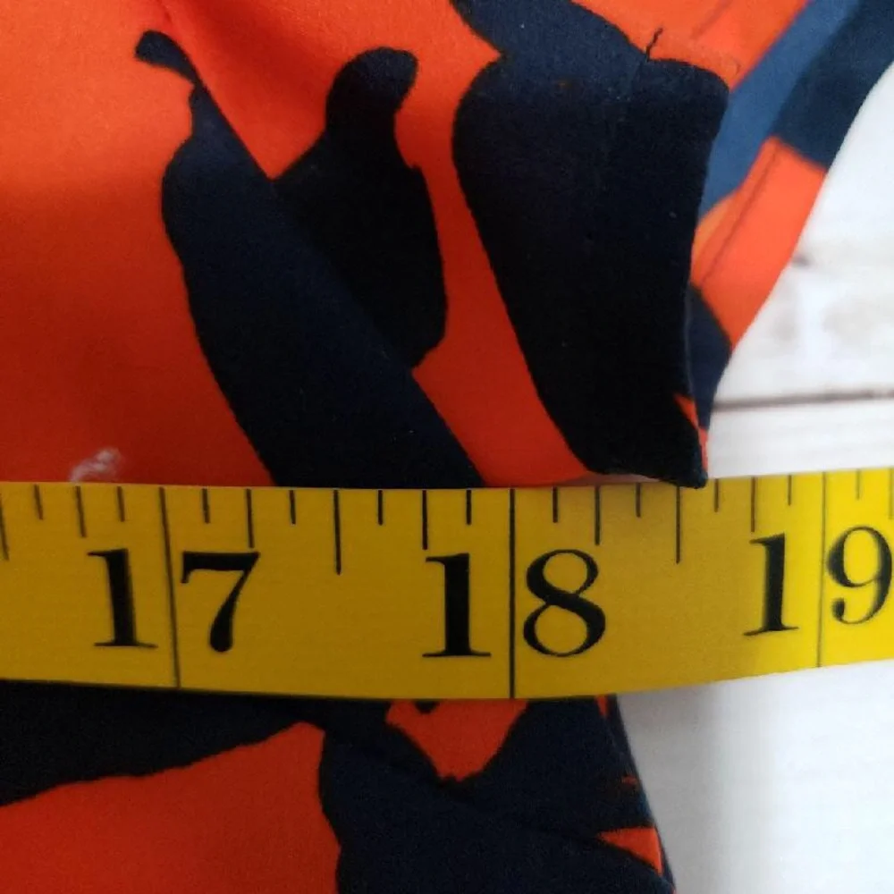 J. Crew Factory orange navy